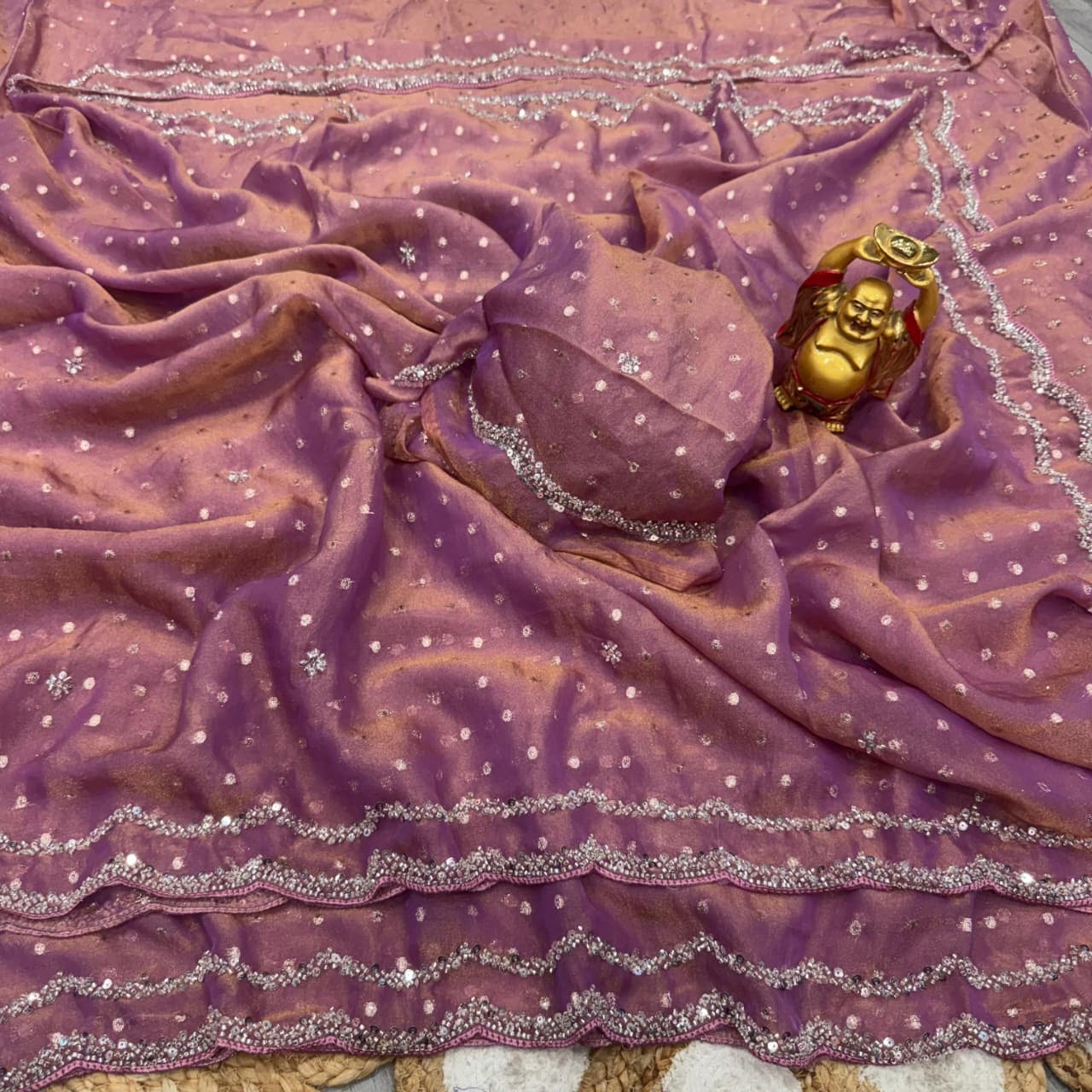 Space silk saree