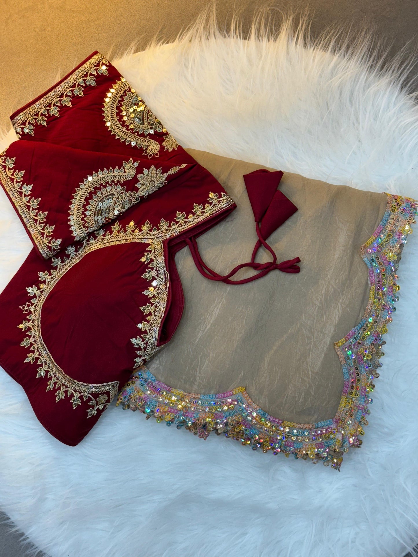 Gold Crush Two Tone Sining Fabric