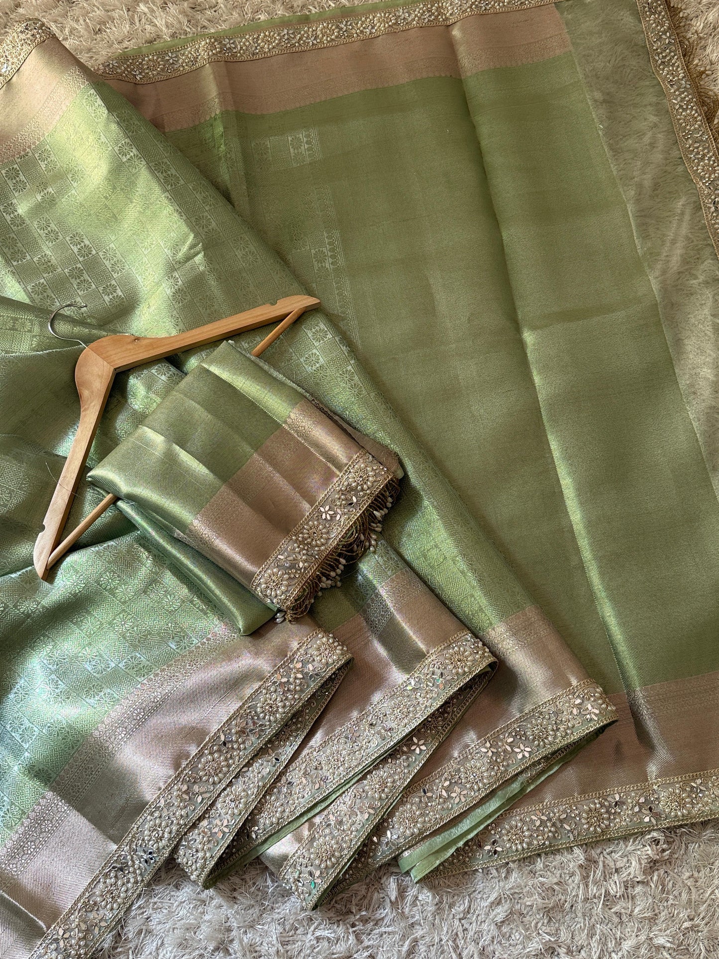 Banarasi Kanjivaram Bridal Katan Tissue Silk Saree