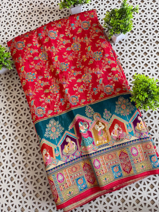 Pure viscose silk saree