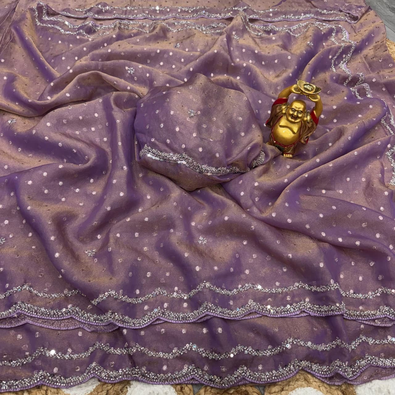 Space silk saree