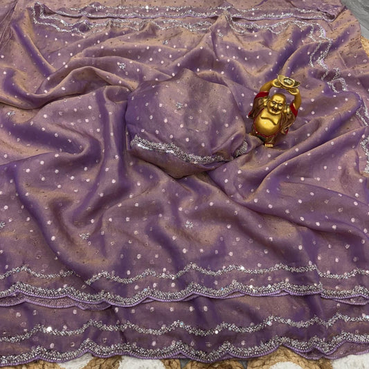Space silk saree