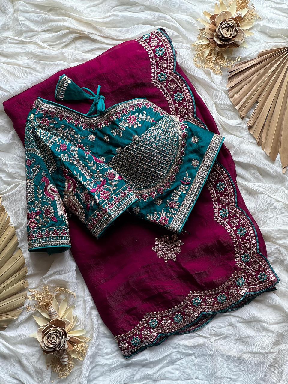 Premium space silk saree