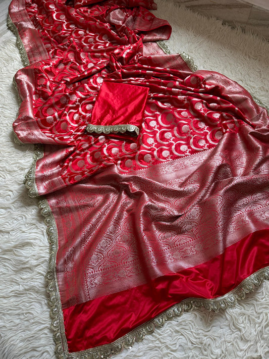 Banarasi mashru silk saree