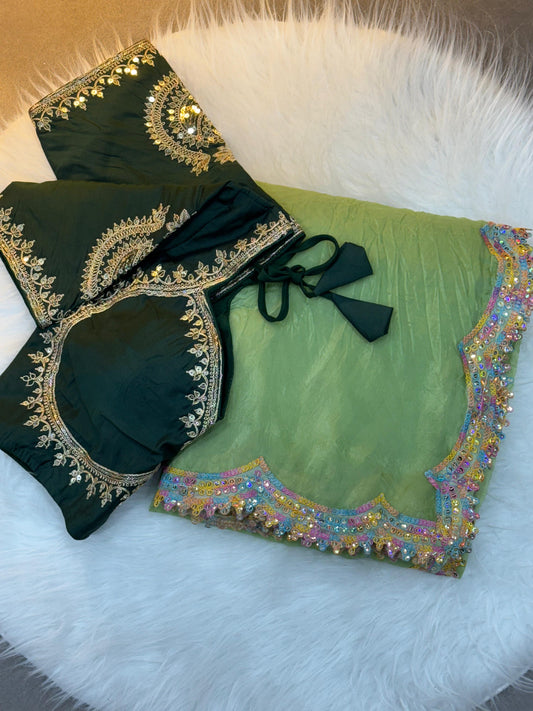 Gold Crush Two Tone Sining Fabric