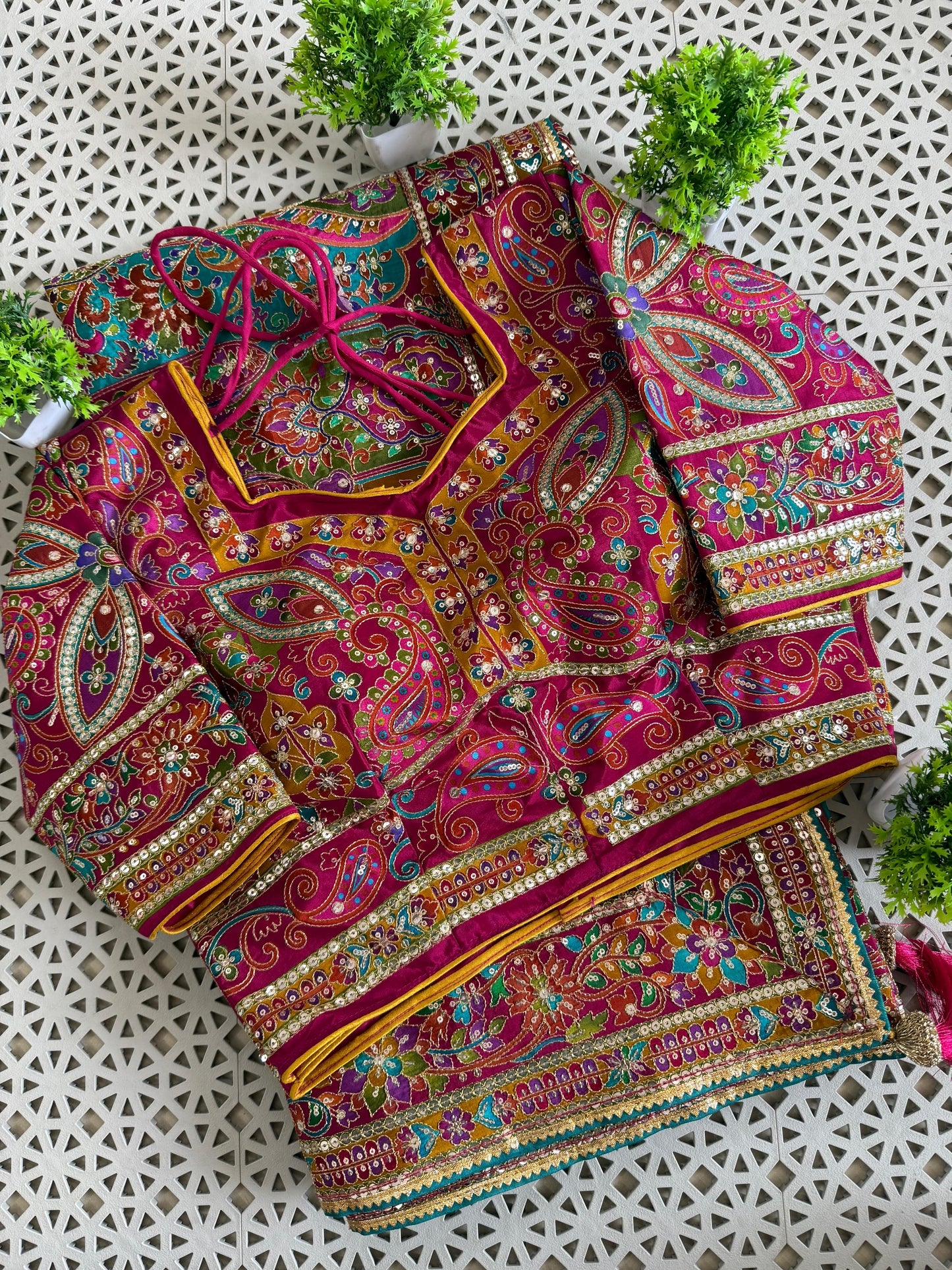 Pure Viscose Saree With Multi Colored