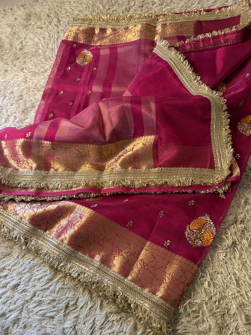 Tissue silk saree