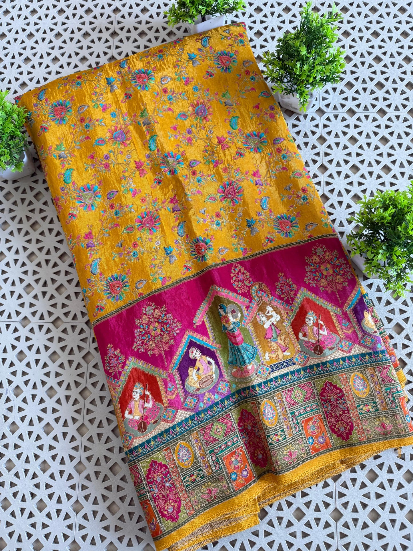 Pure viscose silk saree