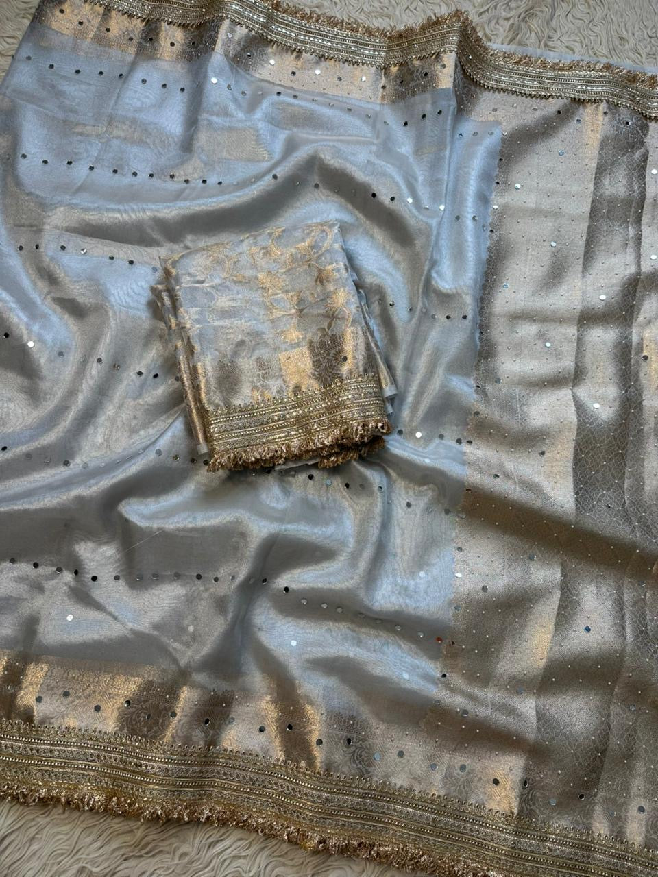 Banarasi maharani tissue in daimond avtar saree