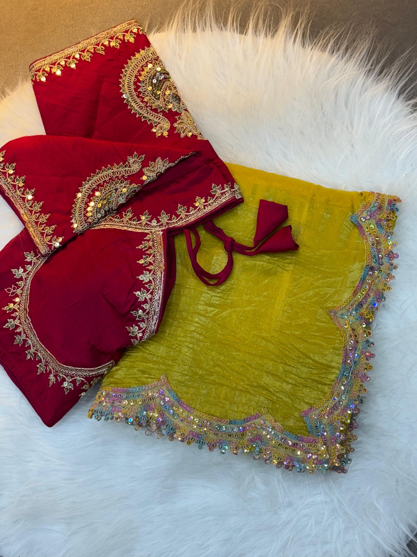 Gold Crush Two Tone Sining Fabric
