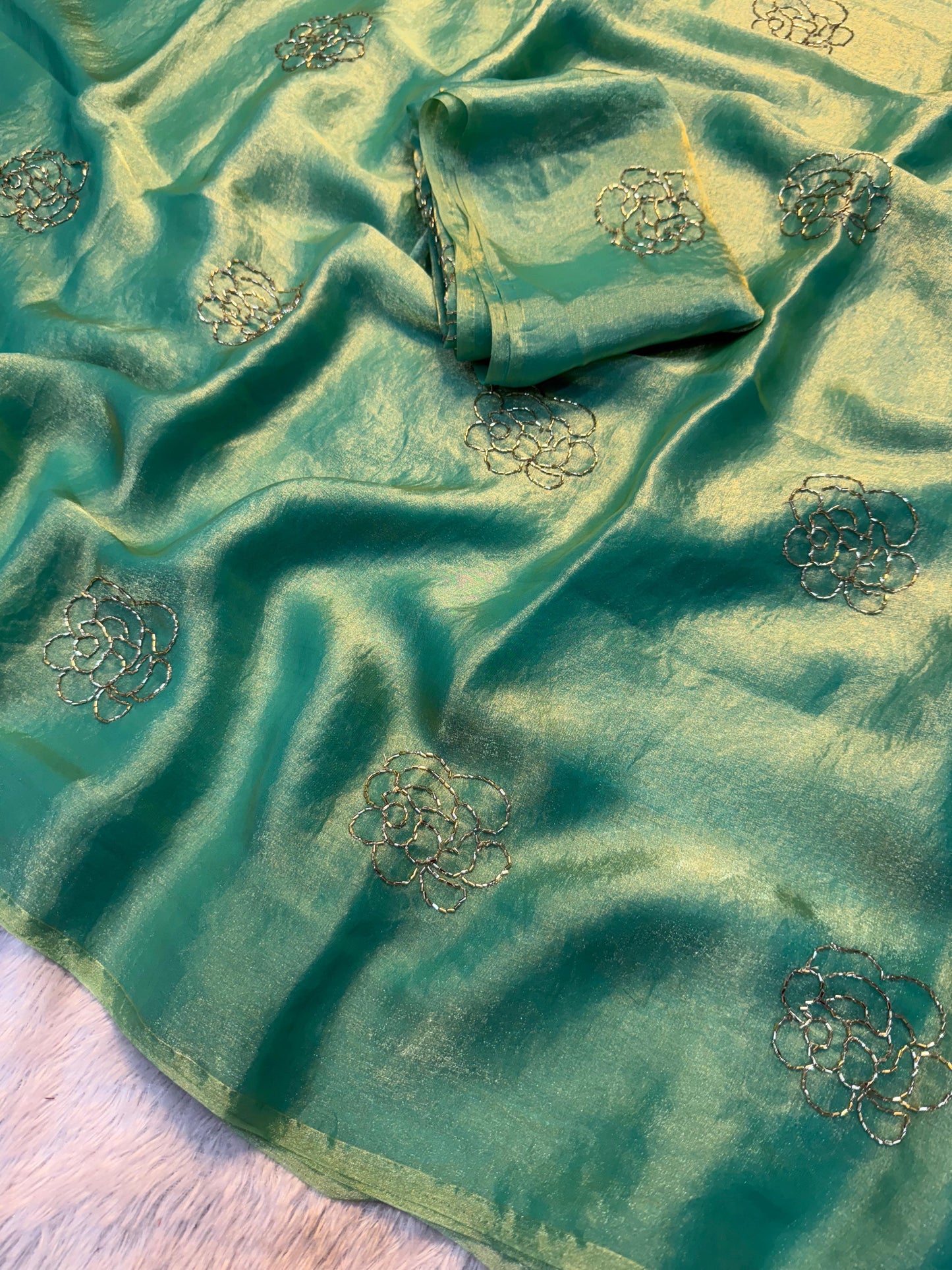 Space silk saree