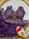 Crush silk saree