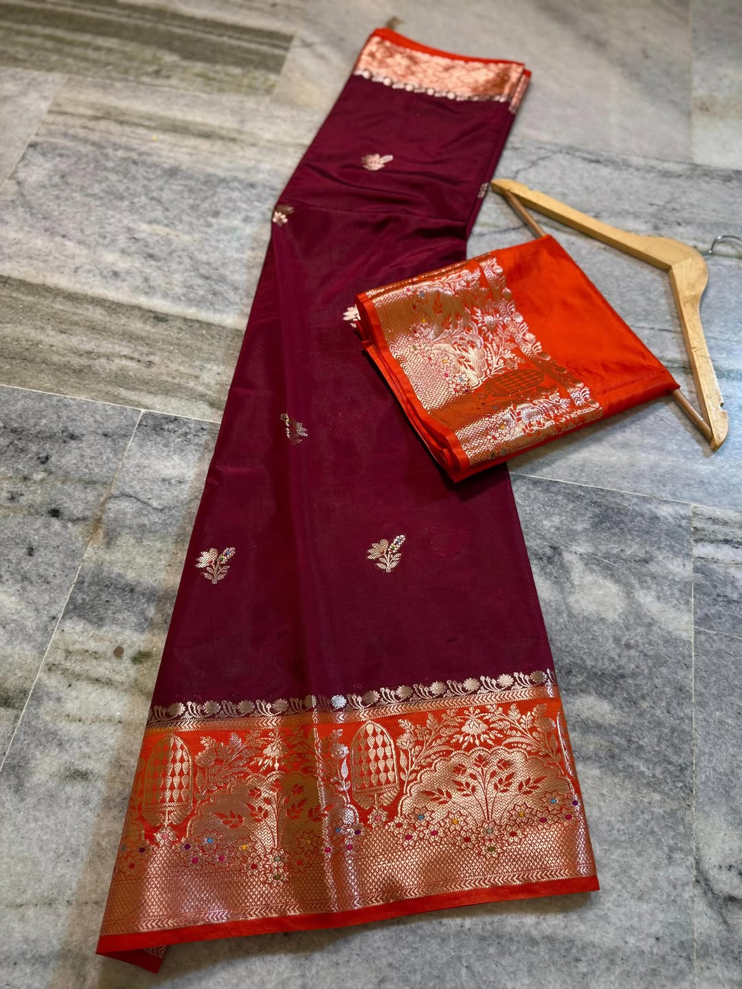 Banarasi katan silk saree