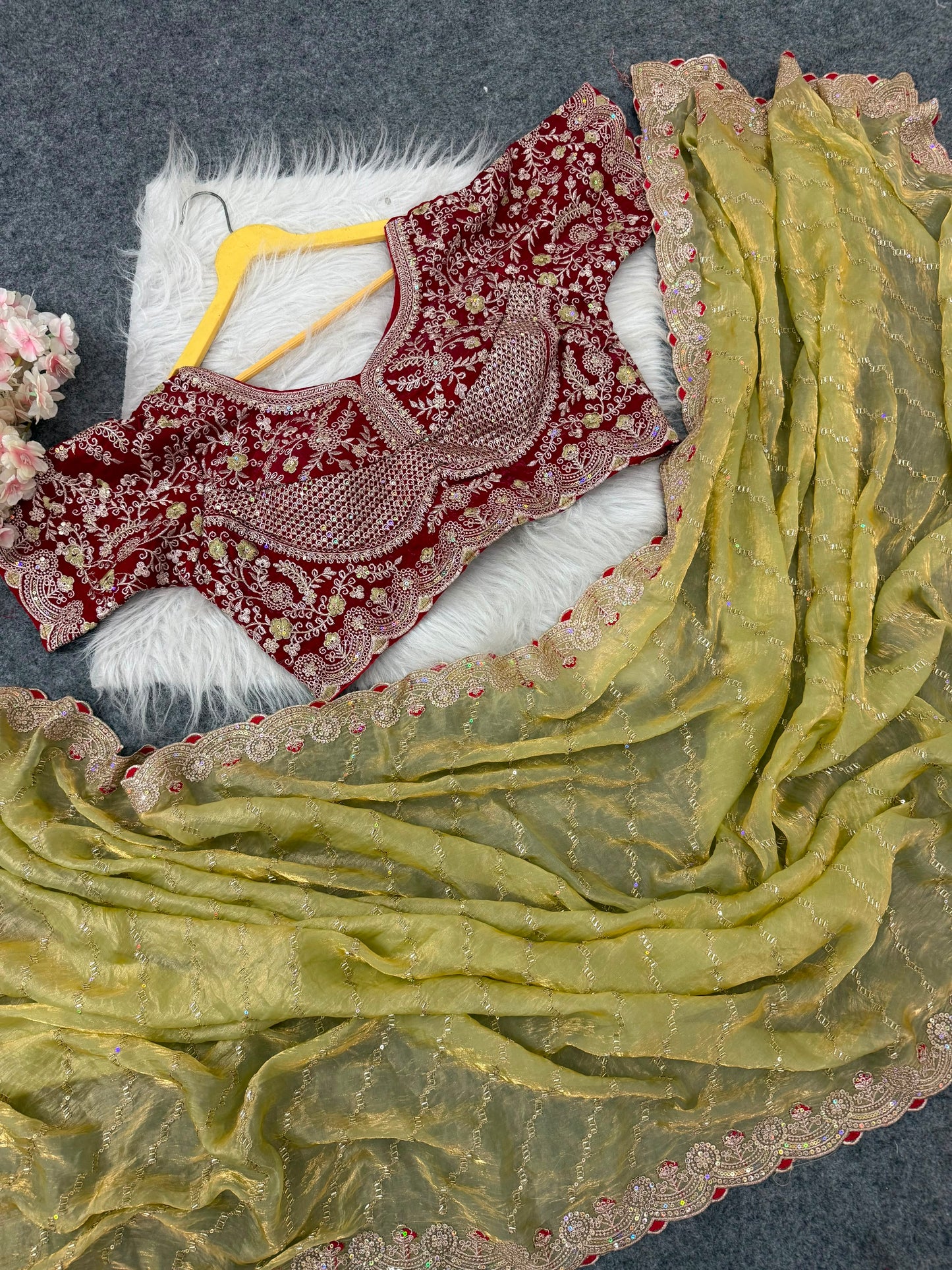 Space silk saree
