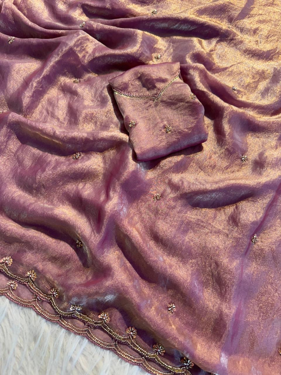 Space silk saree