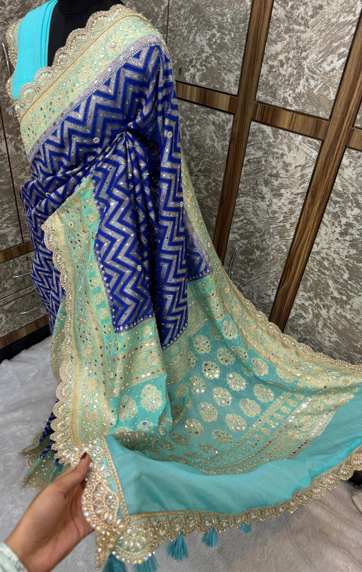 banarasi SOFT KATAN GEORGETTE SILK saree