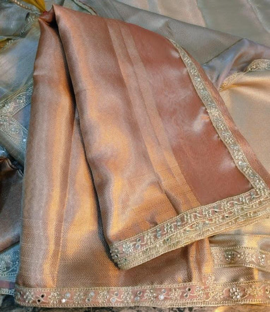 Banarasi soft  kanchipuram Tissue silk saree