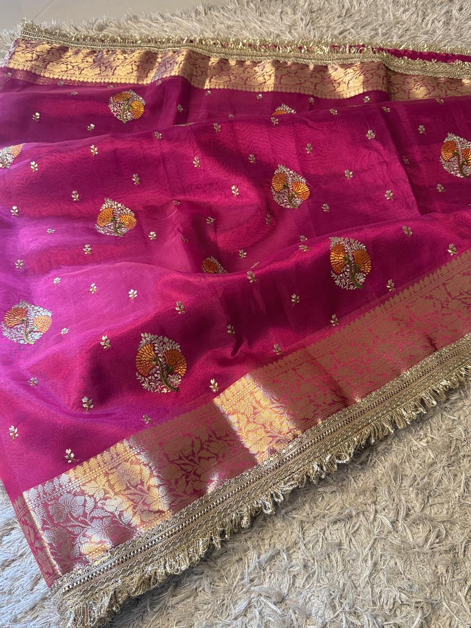 Tissue silk saree