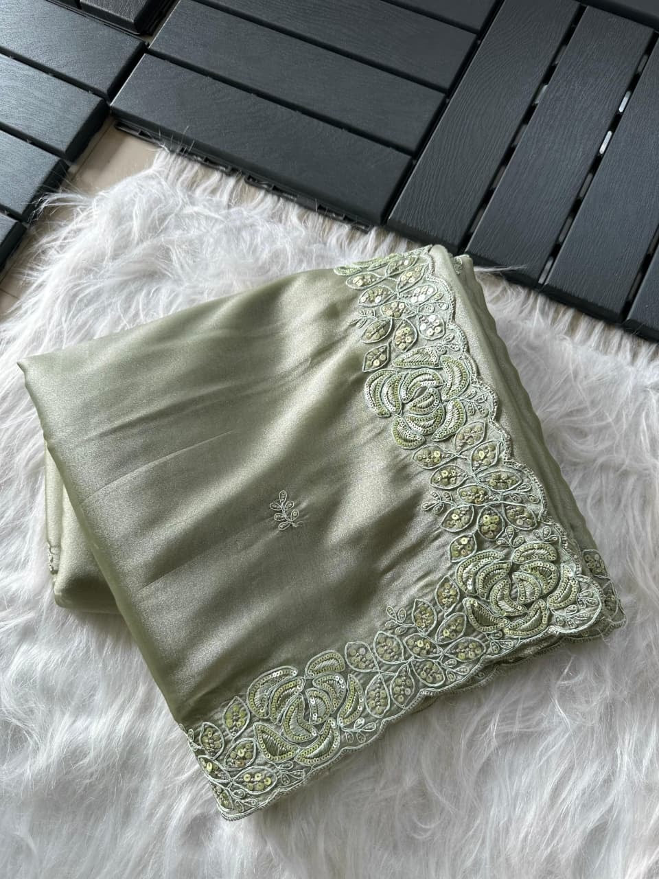 Super soft simmer tissue saree