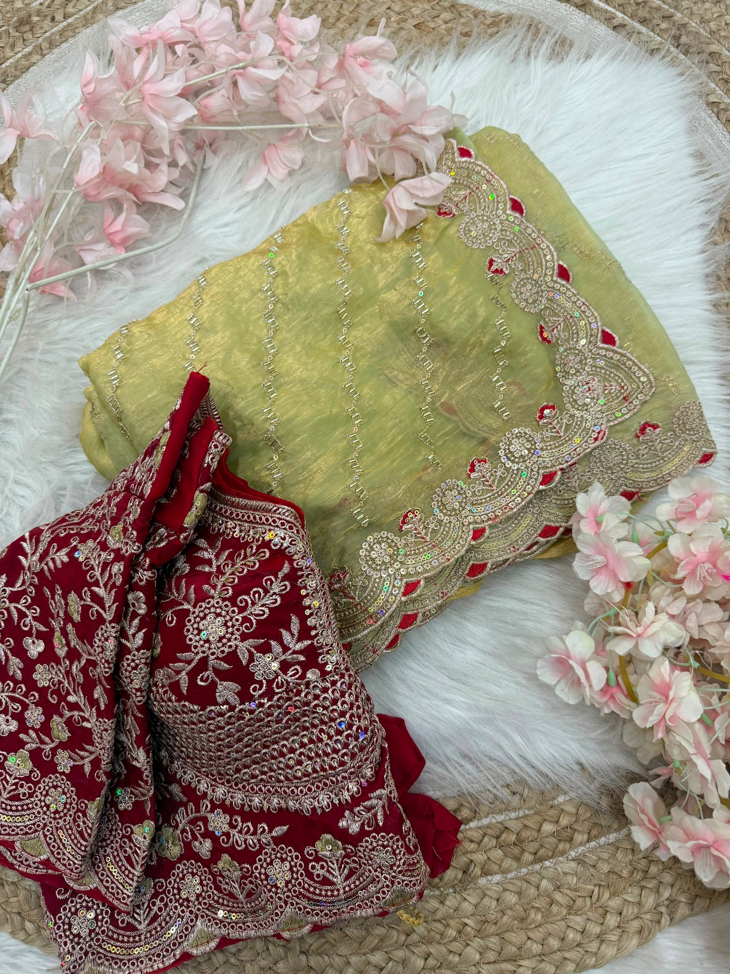 Space silk saree