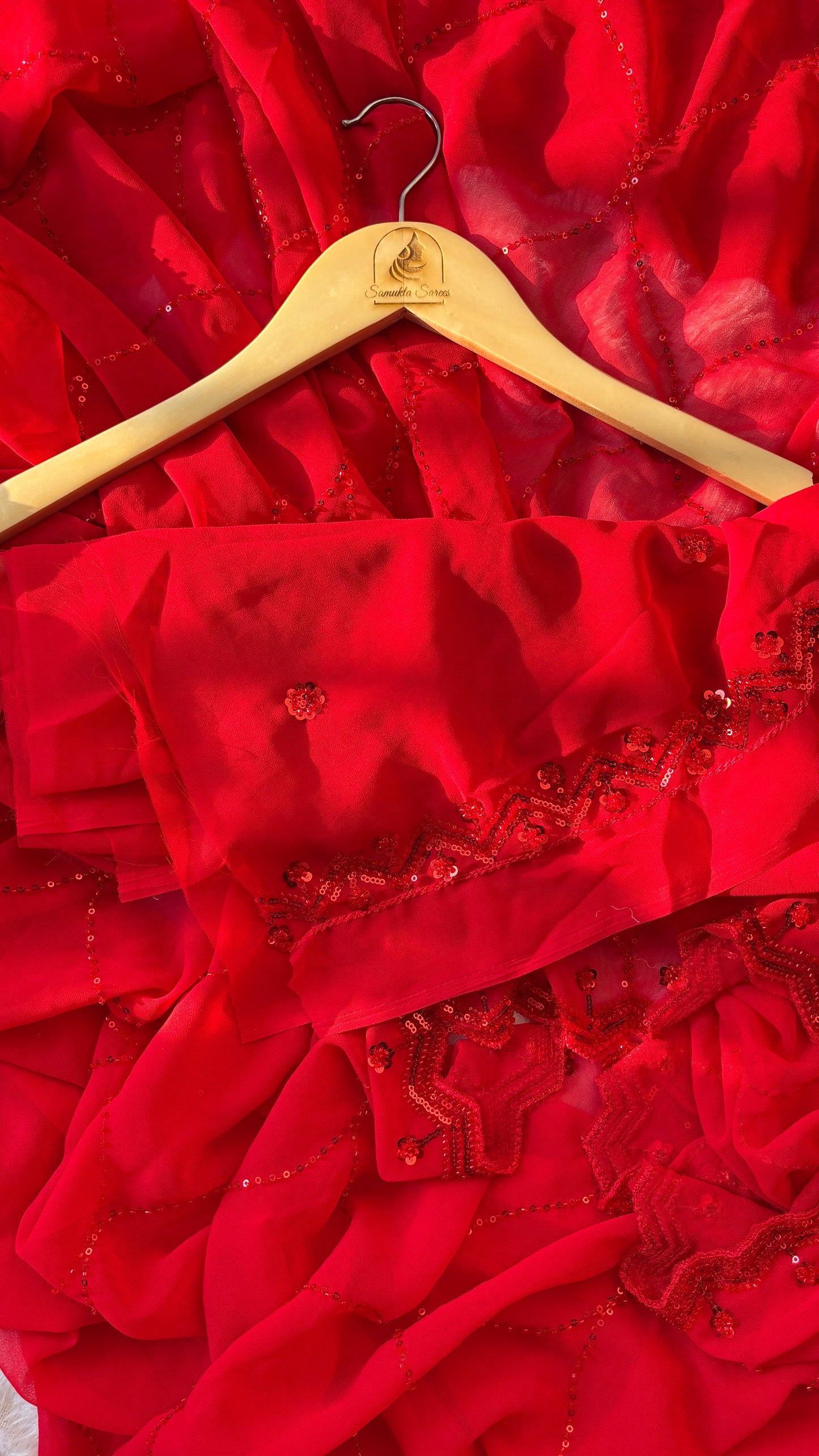 Pure faux georgette saree