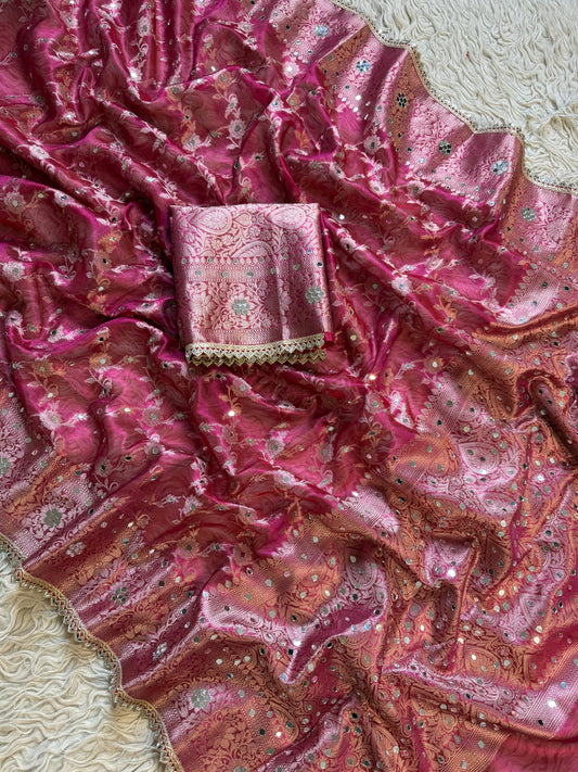 Banarasi maharani tissue in daimond avtar