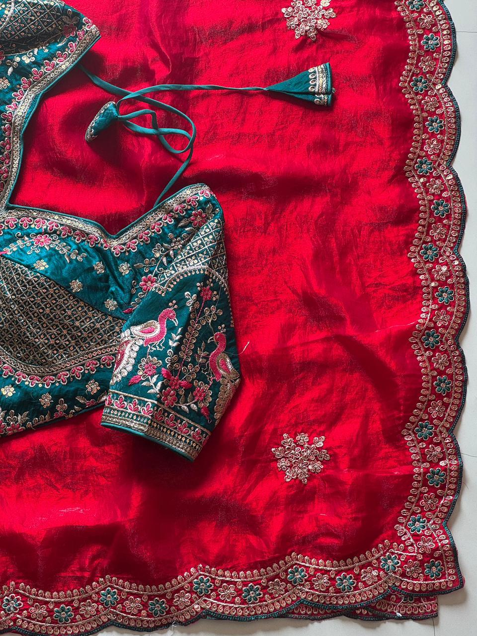 Premium space silk saree