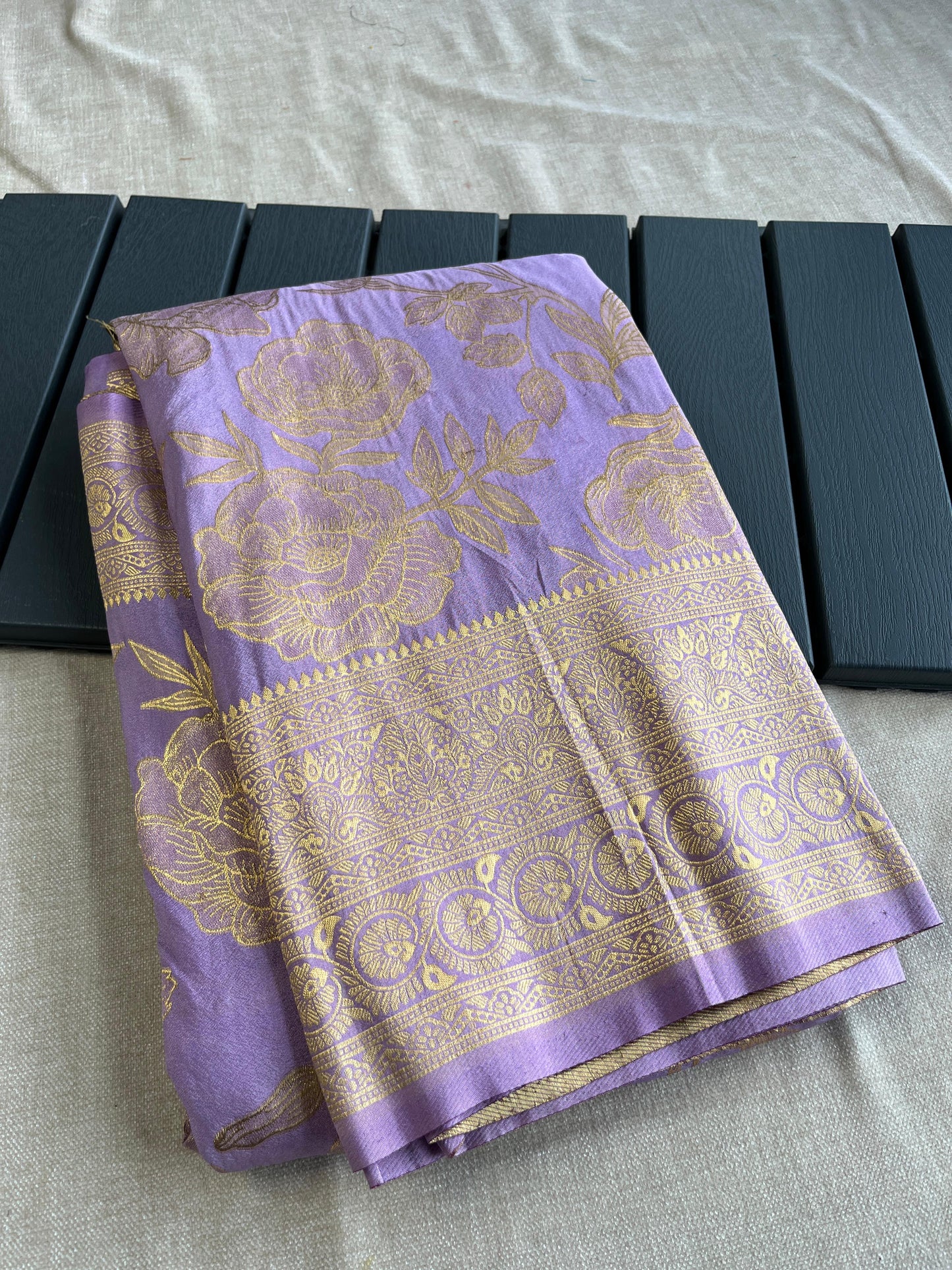 Soft khadi Georgette Silk Saree