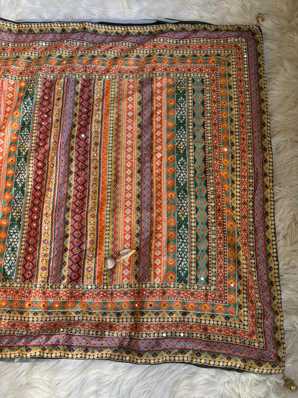 Soft Chinnon with beautiful print