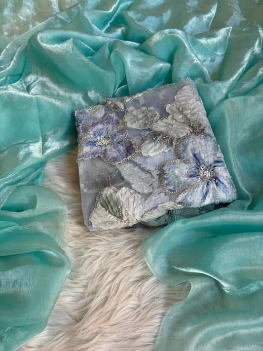 Soft satin silk saree