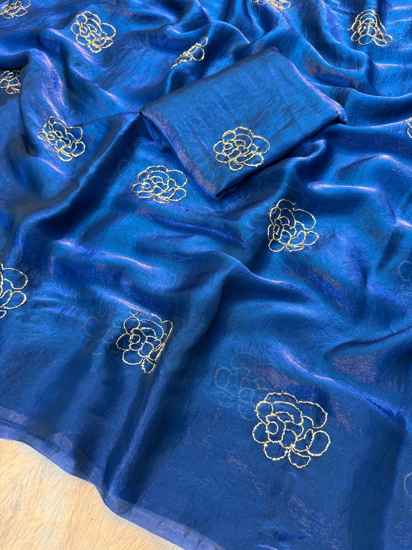 Space silk saree