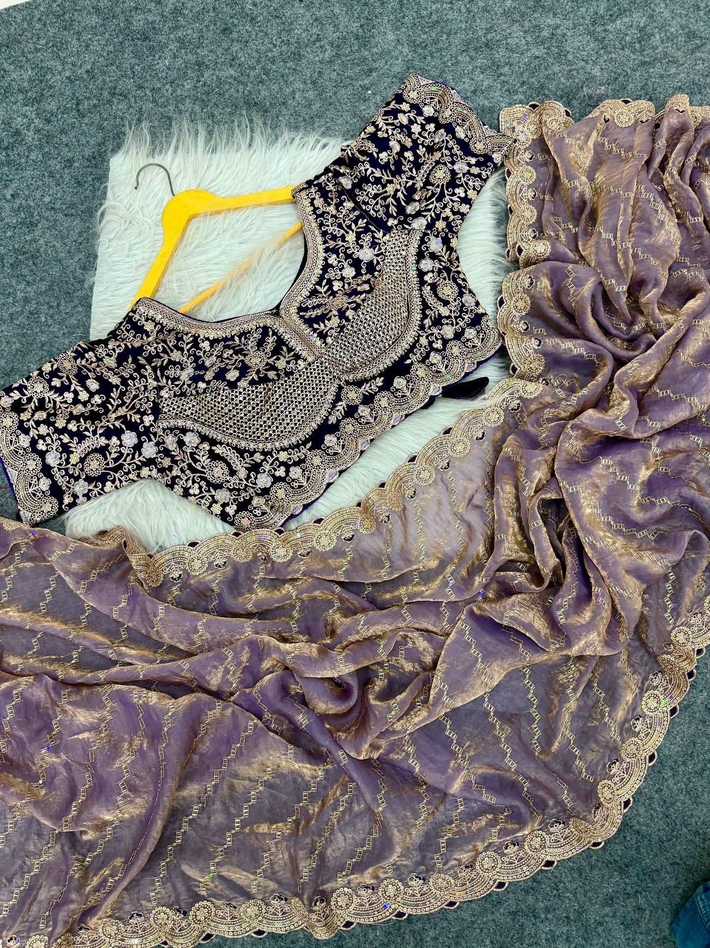 Space silk saree