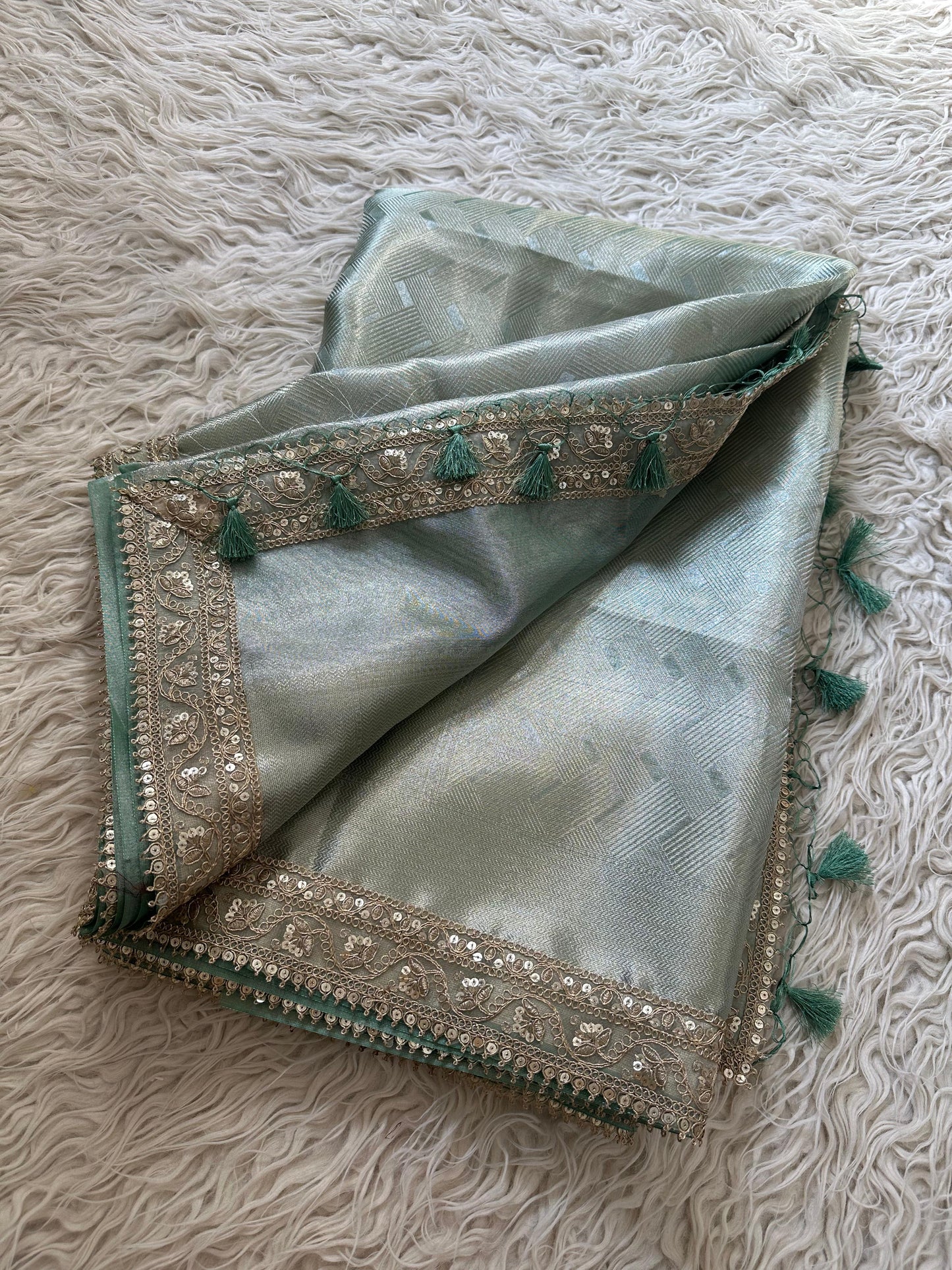 kanjivaram brocade tissue saree