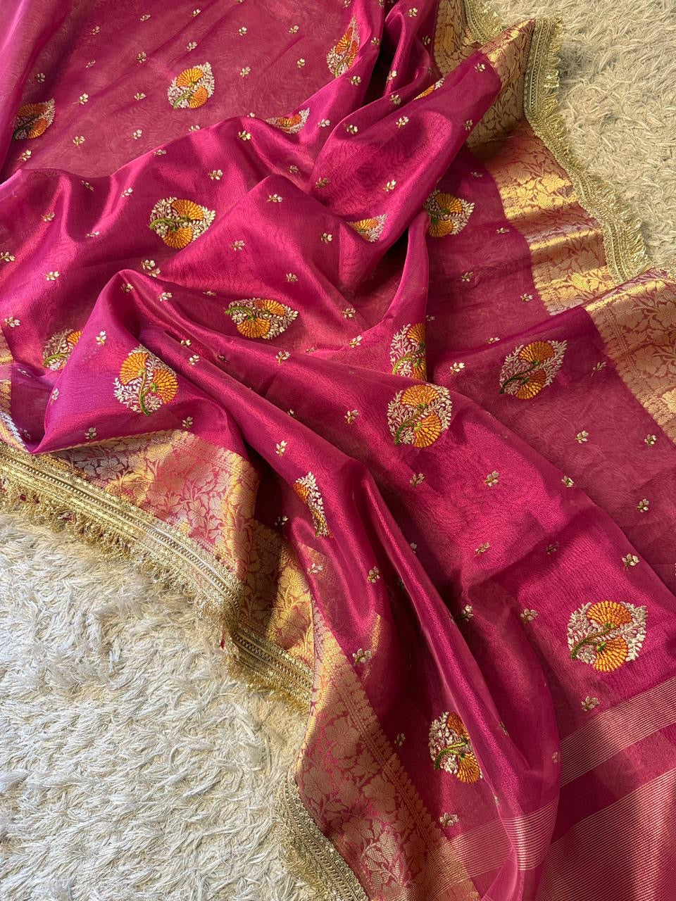 Tissue silk saree