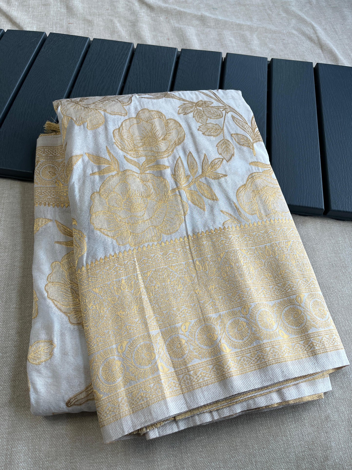 Soft khadi Georgette Silk Saree