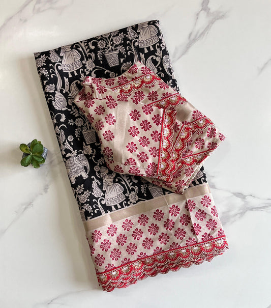 Pure Blooming silk georgette saree