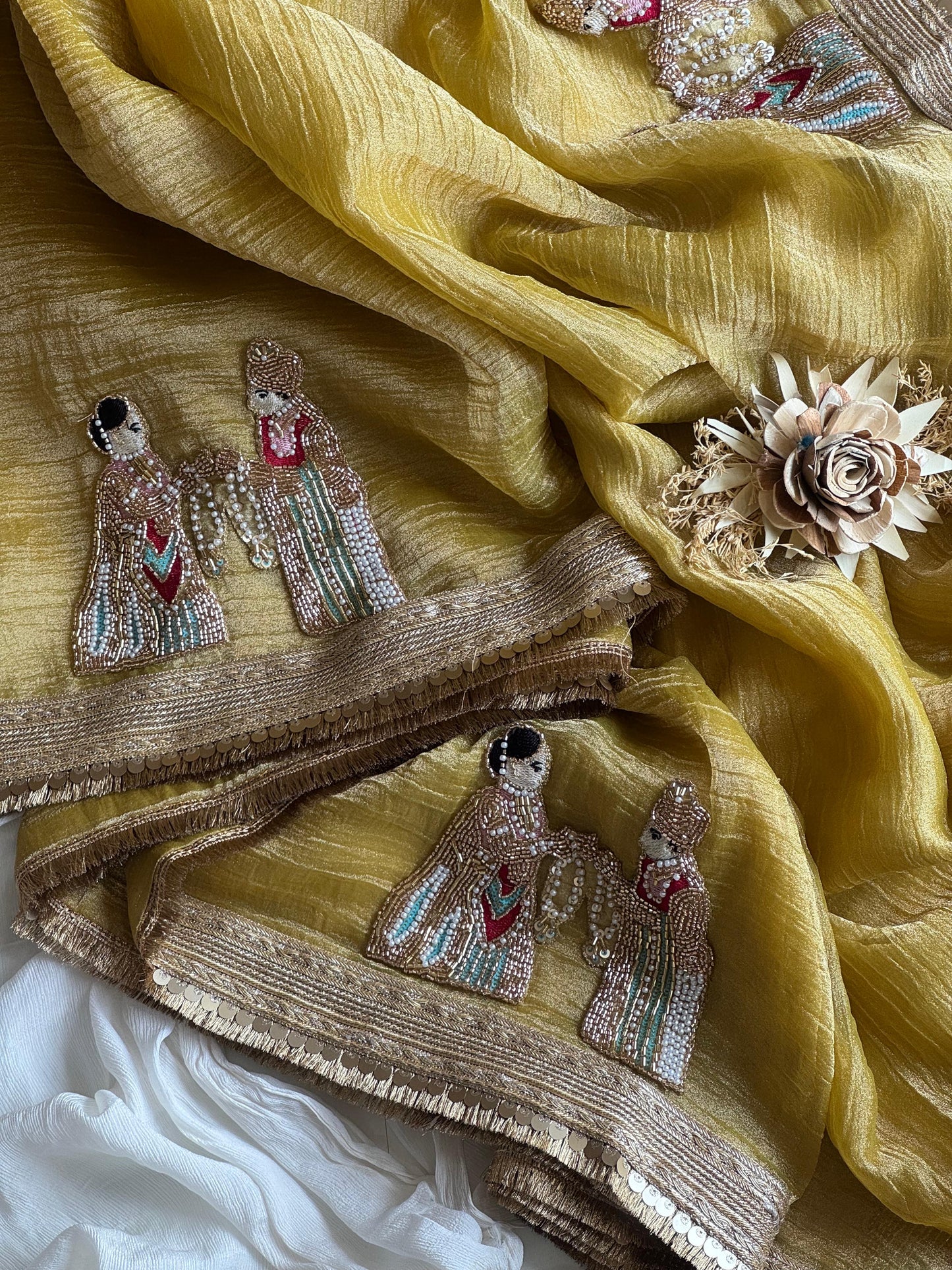 Pure soft Banarasi tissue silk saree