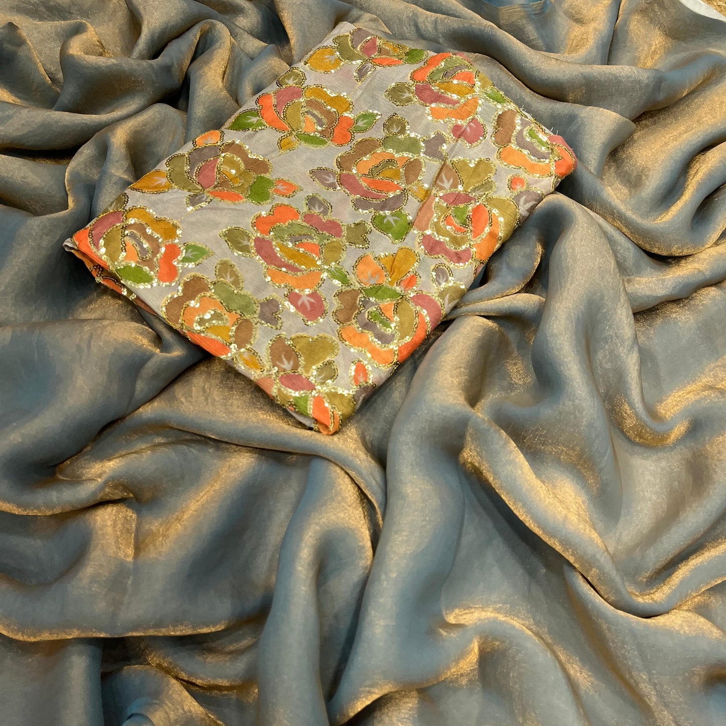 Space silk saree