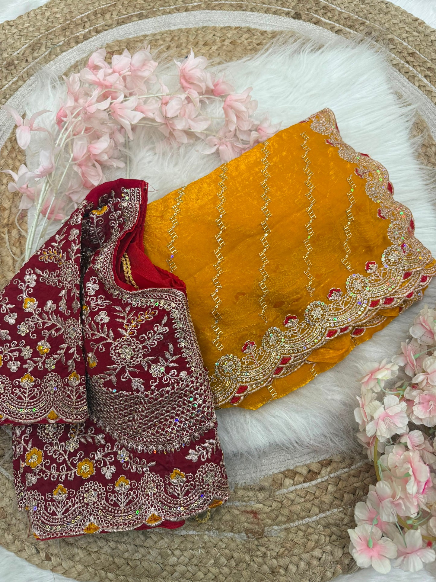 Space silk saree