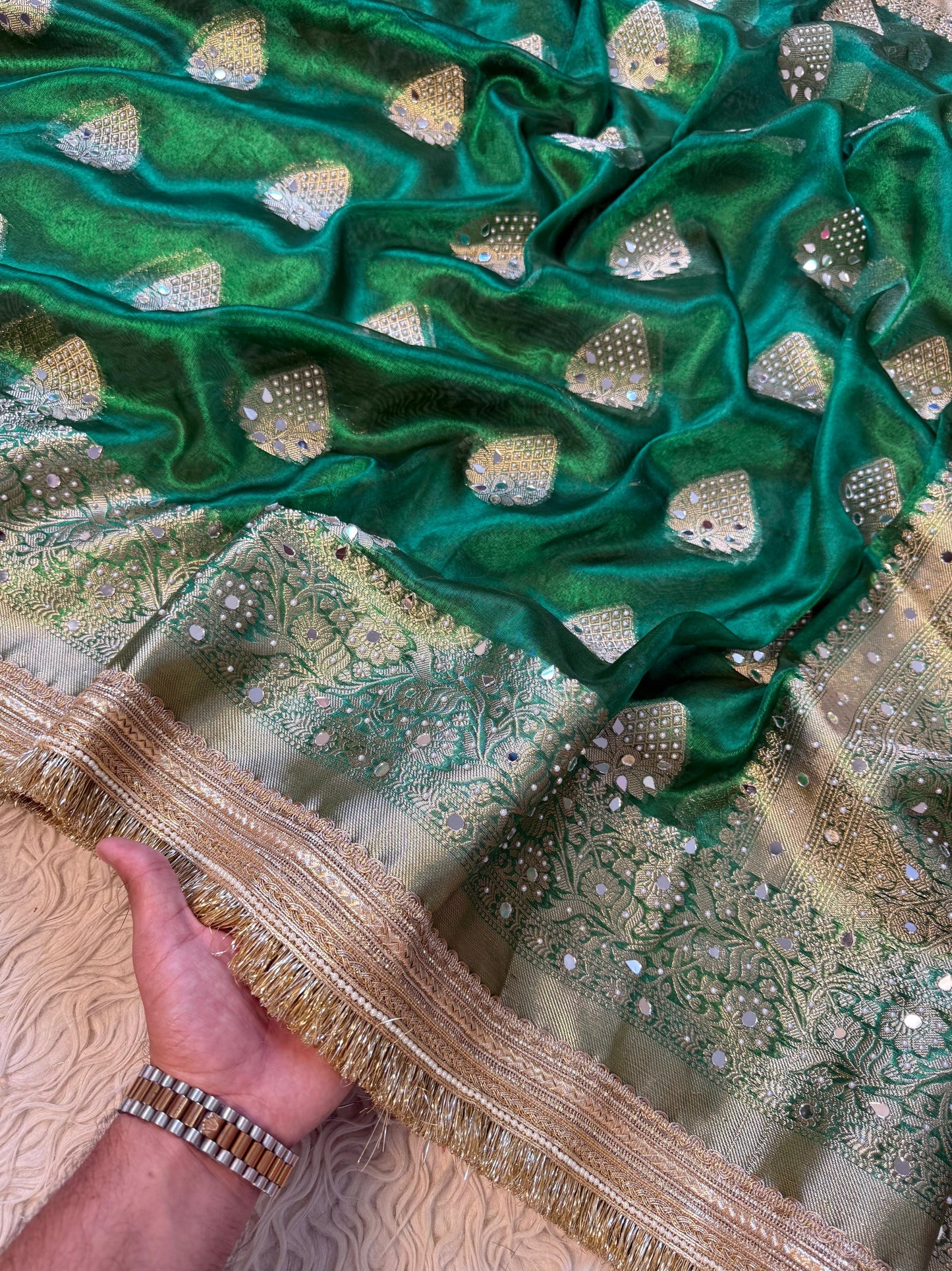 Banarasi maharani tissue saree