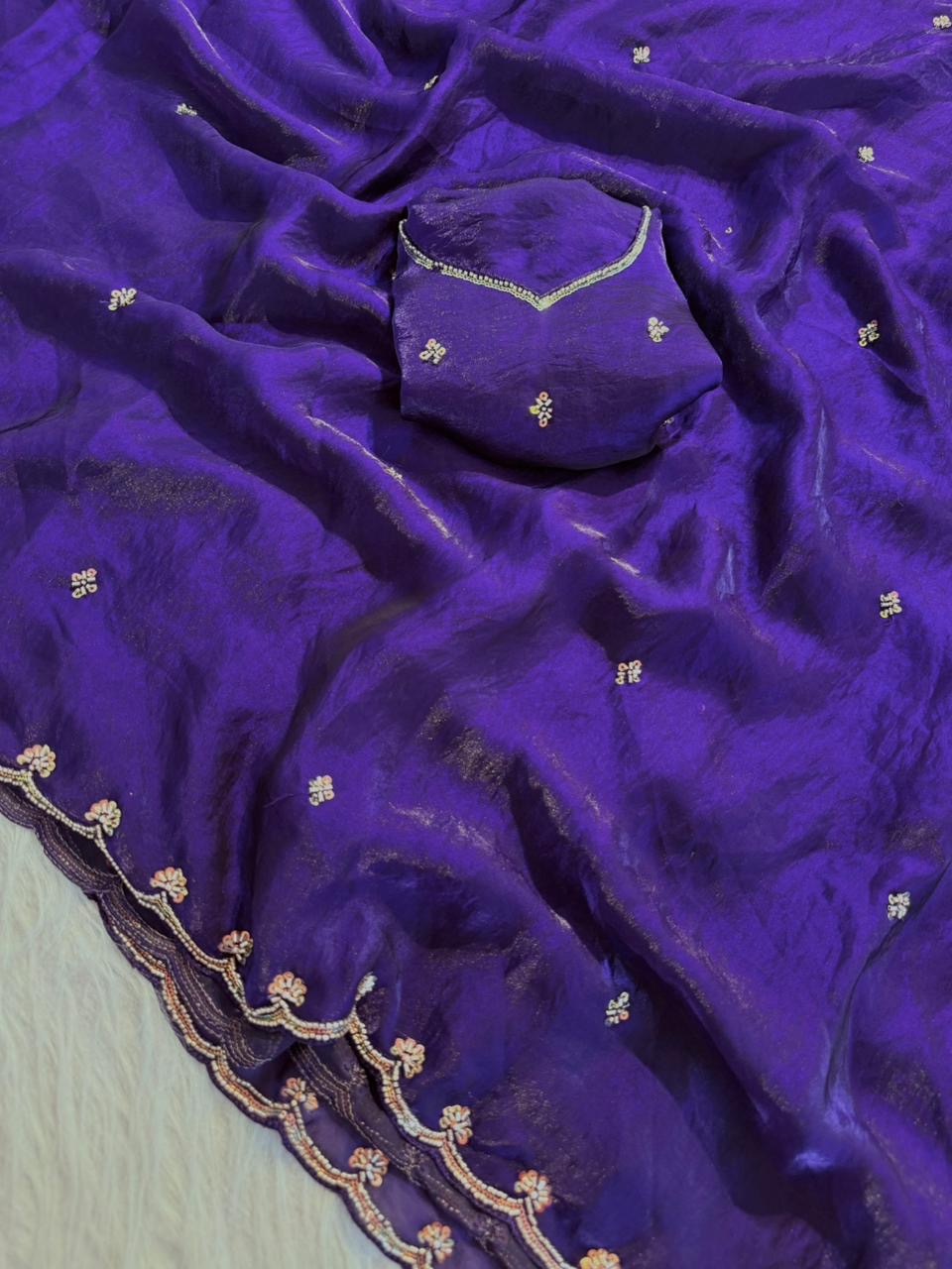 Space silk saree
