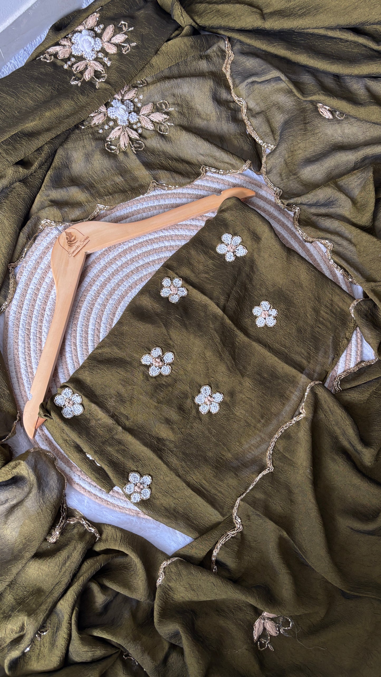 Satin silk saree