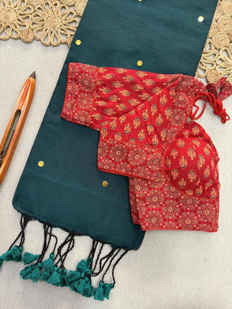 KHADI COTTON With Gini Work