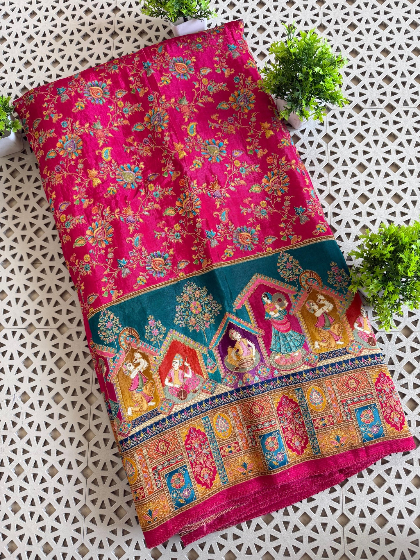 Pure viscose silk saree