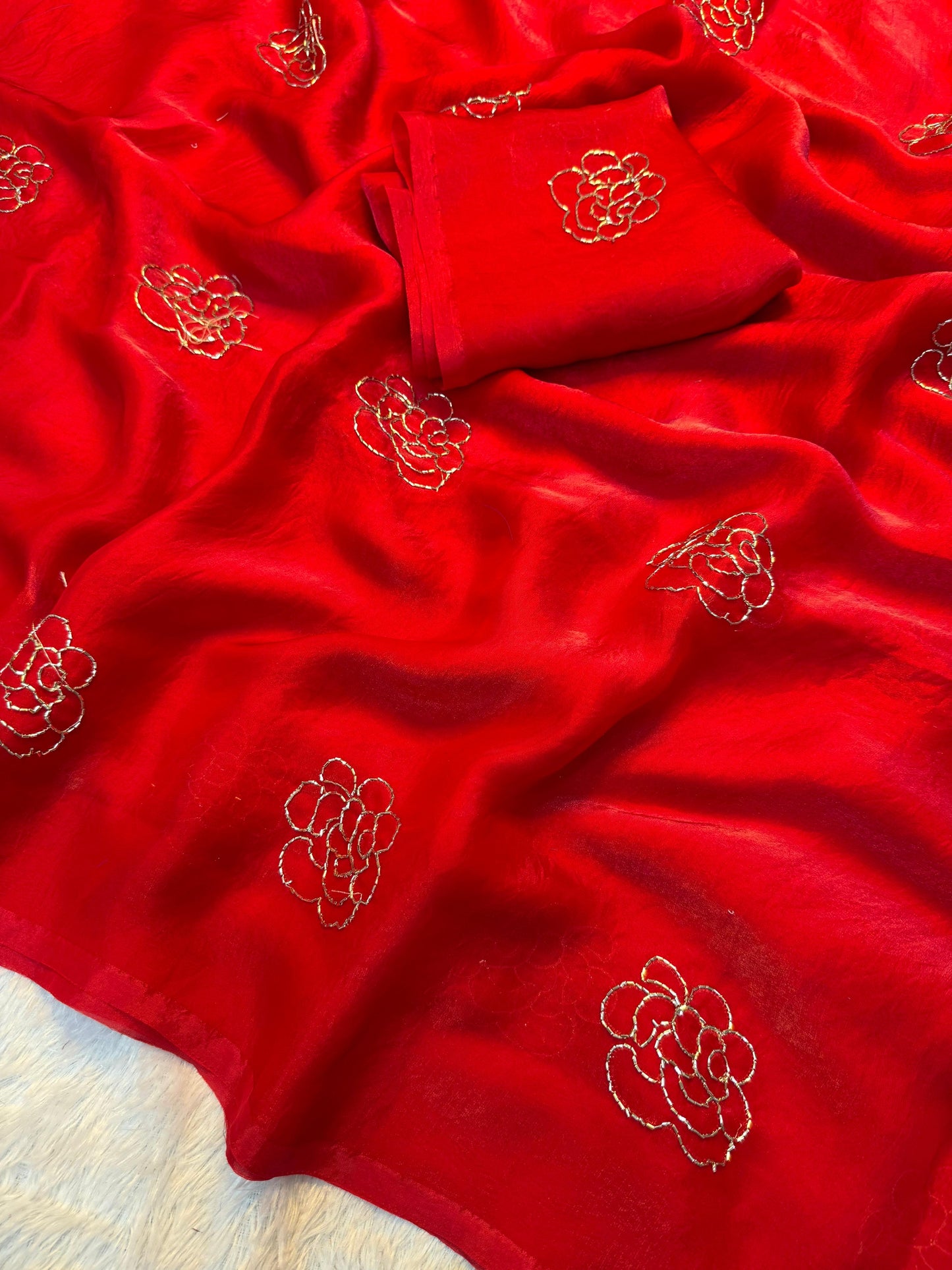 Space silk saree