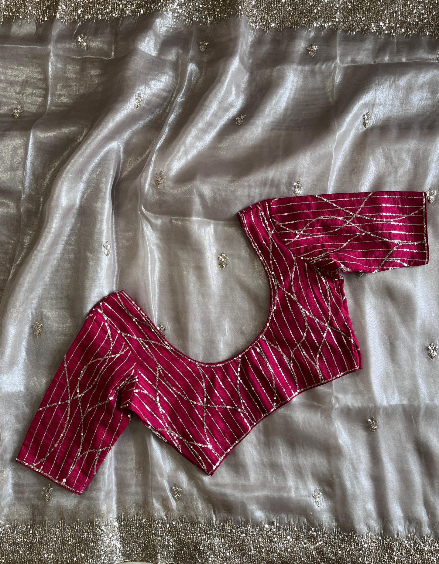 Pure tissue saree