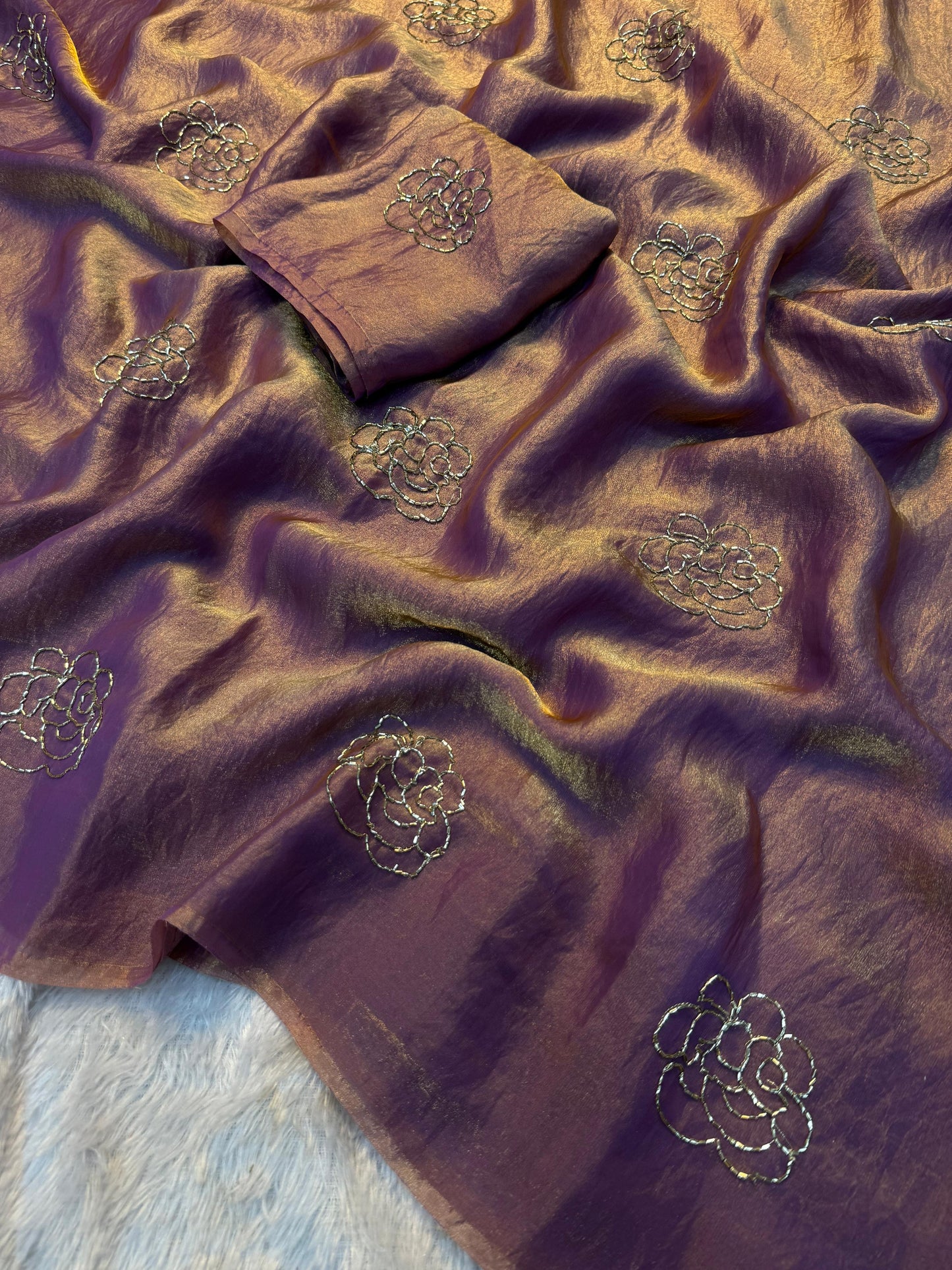 Space silk saree