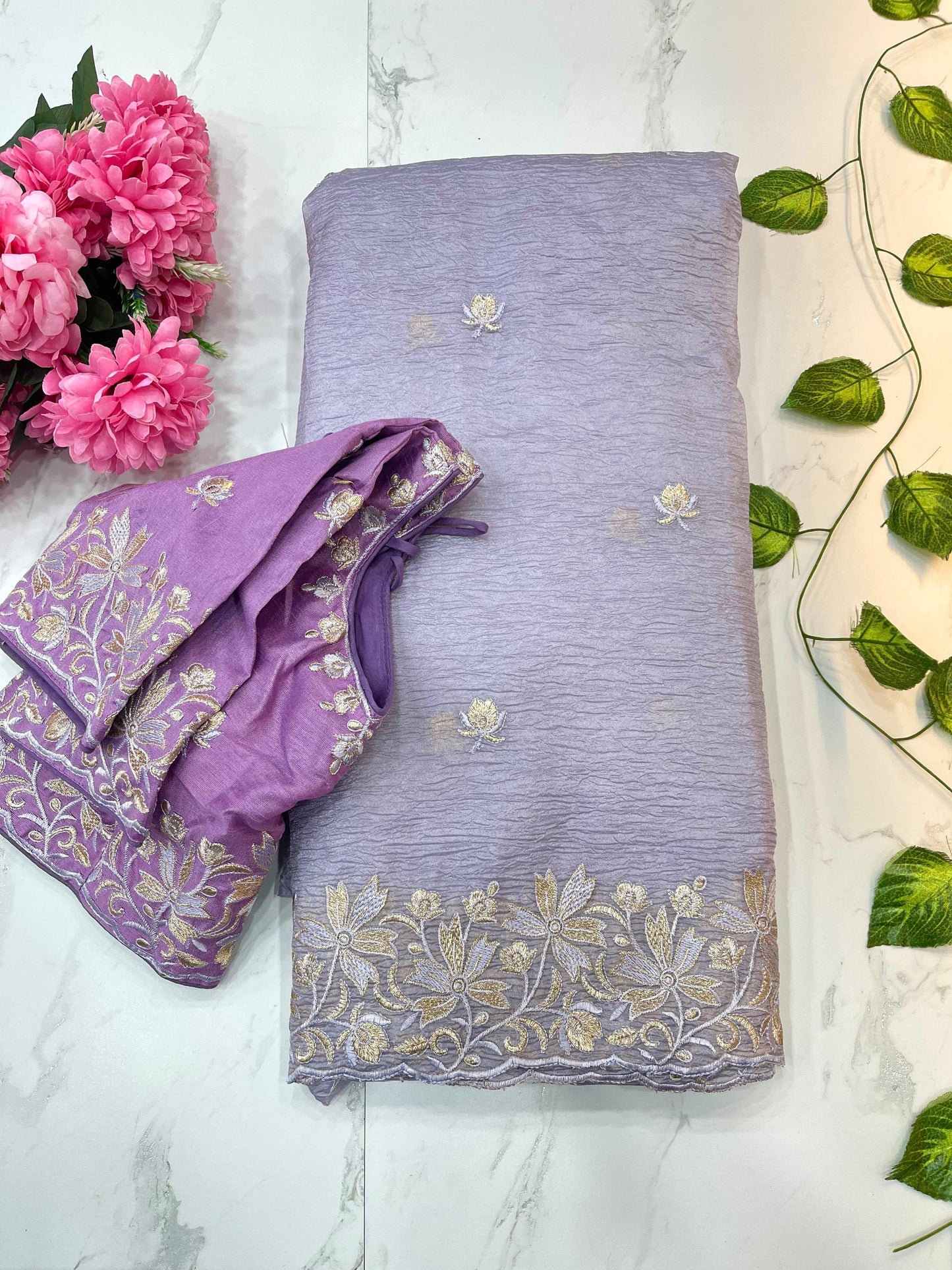 candy crush fabric with amazing embroidery thread work fancy