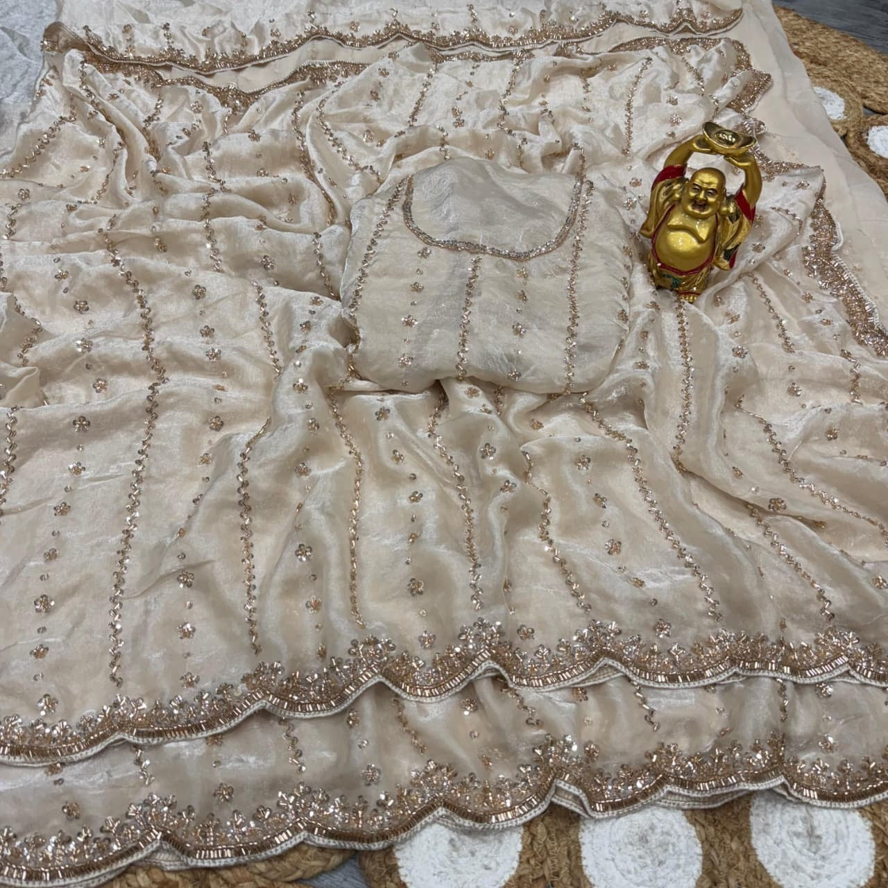 Space silk saree