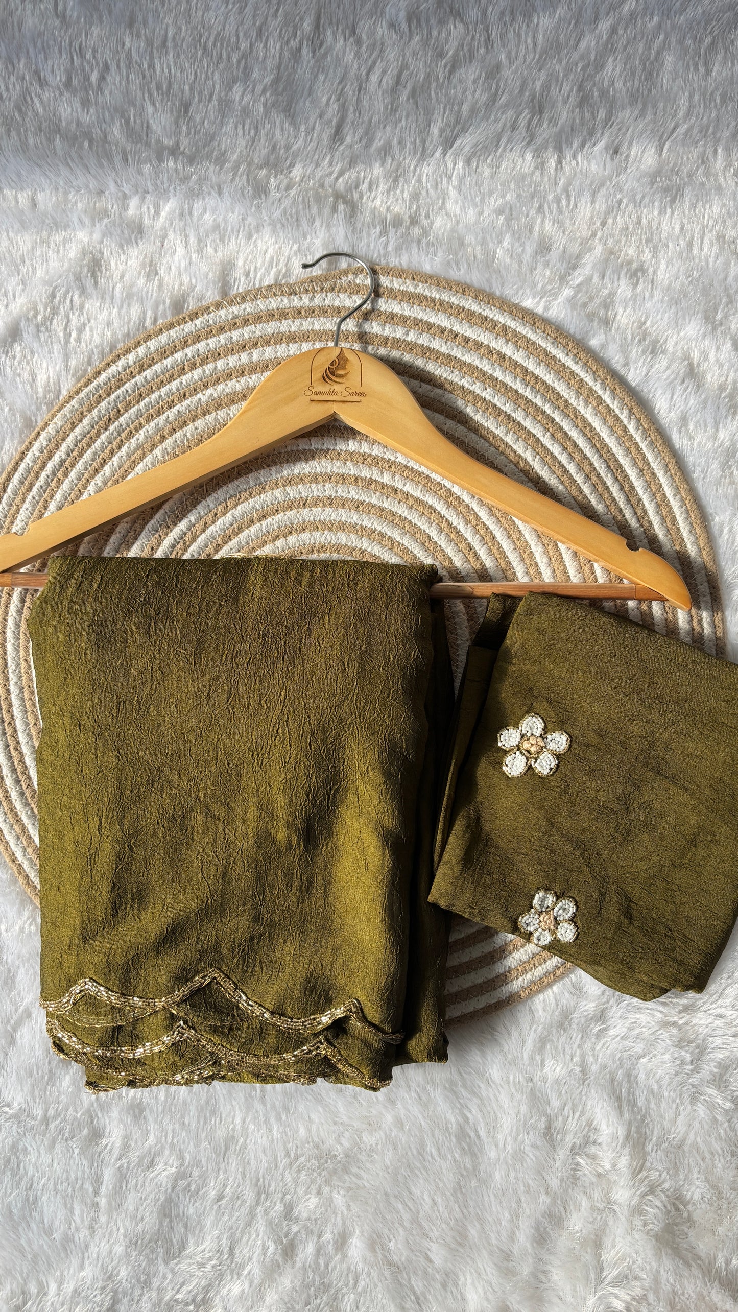 Satin silk saree